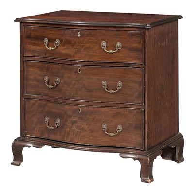 Lot 322 - George III Style Mahogany Serpentine Chest of...