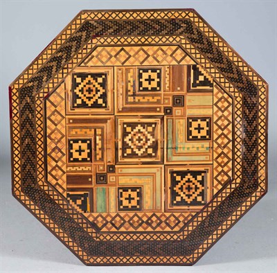 Lot 501 - 19th Century Marquetry Center Table Possibly...