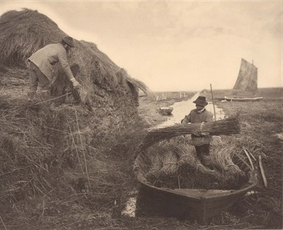 Lot 65 - EMERSON, PETER HENRY (1856-1936) Ricking the...
