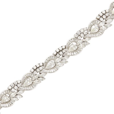 Lot 326 - Platinum and Diamond Bracelet