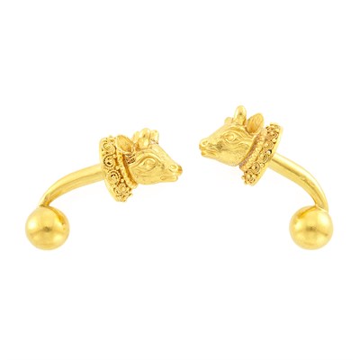 Lot 1561 - Pair of Gold Cufflinks