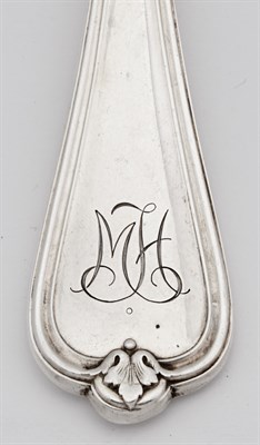 Lot 204 - French Silver Flatware Service Maker's mark MB...