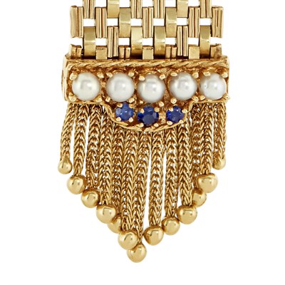 Lot 62 - Pair of Gold Cufflinks, Tiffany & Co. and Gold and Cultured Pearl Jewelry