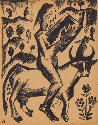 Lot 435 - Natalia Goncharova (1881-1962) HERMIT...