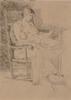 Lot 498 - Julian Alden Weir (1852-1919) MOTHER AND CHILD...