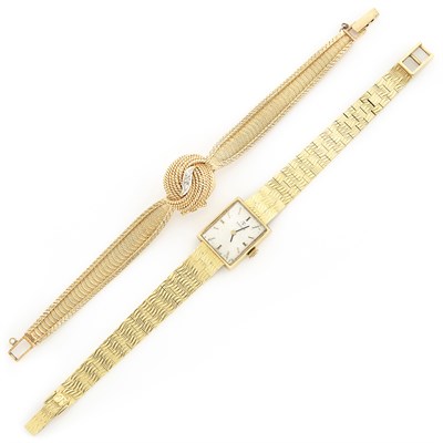 Lot 1661 - Two Gold Wristwatches, Tissot