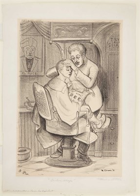 Lot 400 - Minna Citron (1896-1991) BARBER SHOP...