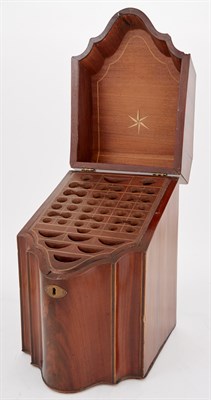 Lot 433 - Pair of George III Style Mahogany Knife Boxes...
