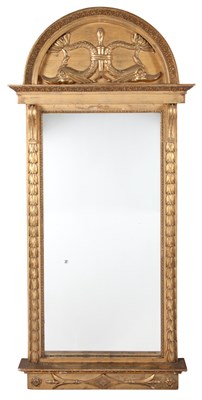 Lot 453 - Empire Style Giltwood Pier Mirror Height 70...
