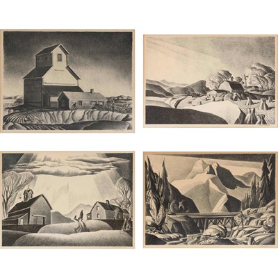Lot 146 - Dale Nichols (1904-1995) GRAIN ELEVATOR; THE...