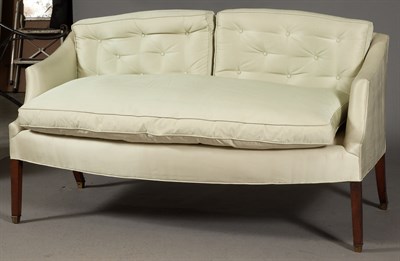 Lot 418 - George III Mahogany Settee Height 33 inches,...