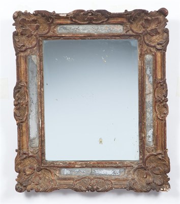 Lot 193 - Louis XV Carved Giltwood Border Glass Mirror...