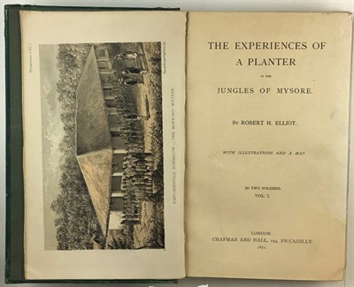 Lot 78 - ELLIOT, ROBERT H. The Experiences of a Planter...
