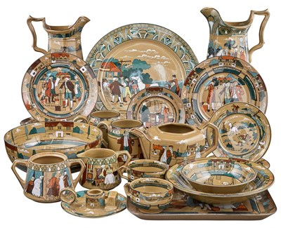 Lot 56 - Group of Buffalo Pottery Deldare Ware Articles...