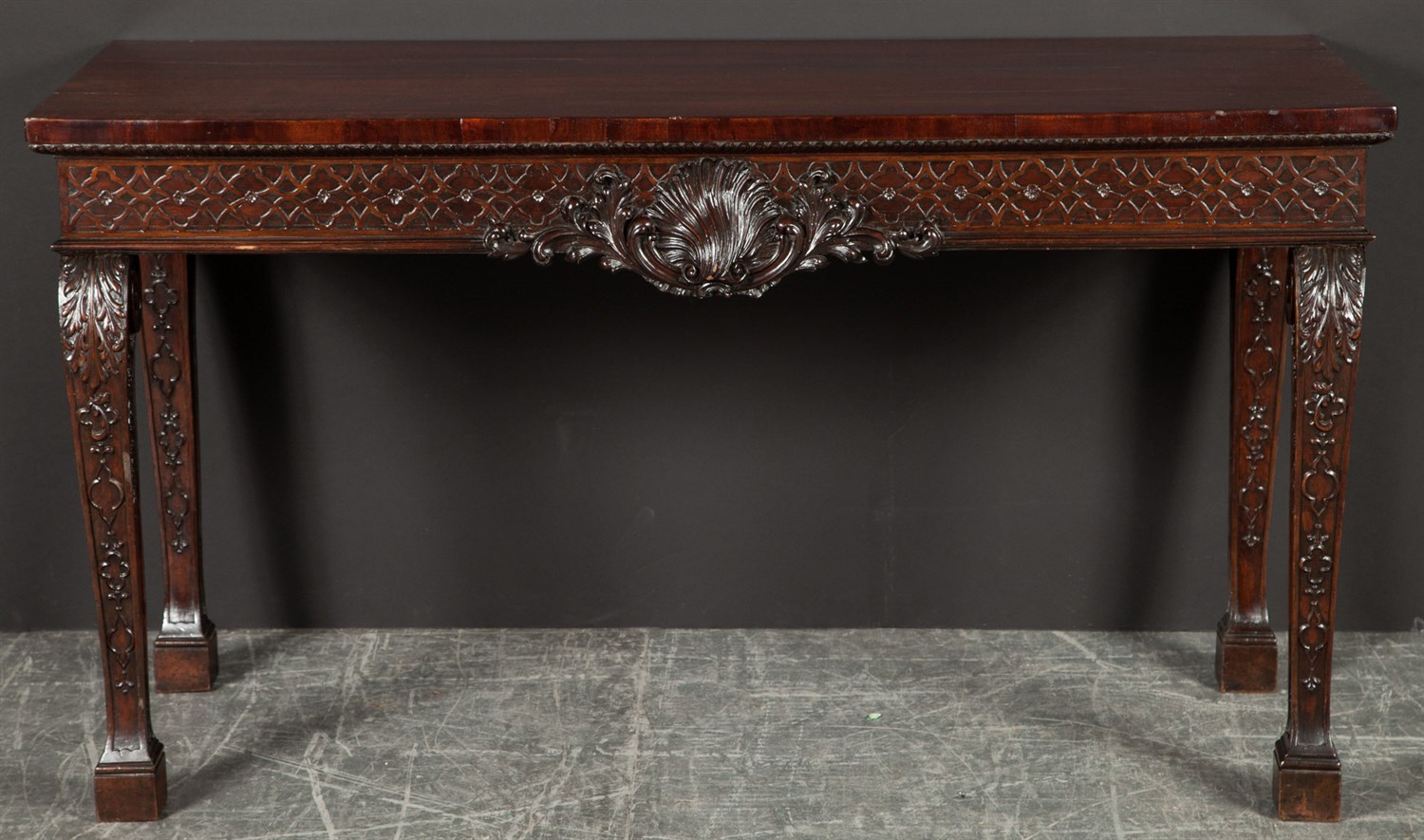 Lot 235 - George III Mahogany Side Table The rectangular...