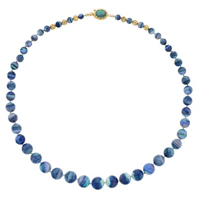 Lot 443 - Gold and Opal Necklace