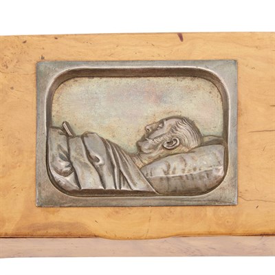 Lot 107 - Russian Silver-Mounted Wood Table Box Circa...