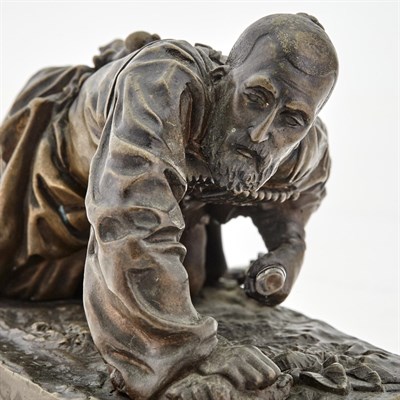 Lot 137 - Russian Bronze Model of Circassian Ambush Cast...