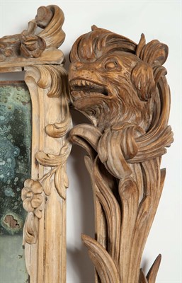Lot 284 - Rococo Style Beechwood Mirror The rectangular...