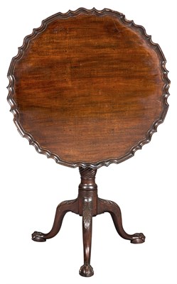 Lot 455 - George III Mahogany Piecrust Tea Table 18th...