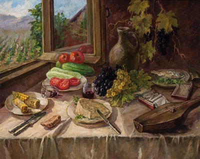 Lot 26 - Vasili Ivanovich Shukhaev Russian, 1887-1972 A...