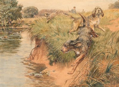 Lot 39 - John Valentine British, 1867-1947 Otterhounds...