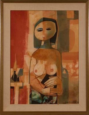 Lot 1052 - Seah Kim Joo Malaysian, b. 1939 Young Girl...