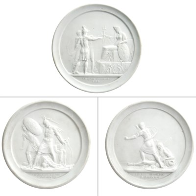 Lot 119 - Set of Three Russian Porcelain Plaques...