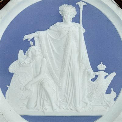 Lot 120 - Russian Plaster Plaque Commemorating the...