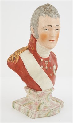 Lot 117 - Staffordshire Pottery Bust of Emperor...