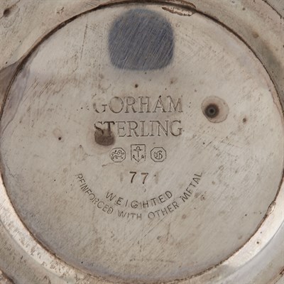 Lot 344 - Pair of Gorham Sterling Silver Three-Light...