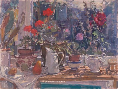 Lot 55 - John Martin, RBA British, b. 1957 Last Rose of...
