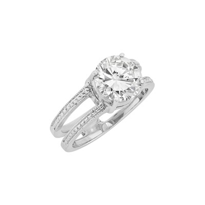 Lot 273 - White Gold and Diamond Ring