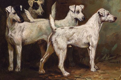 Lot 19 - British School 20th Century Four Smooth Fox...