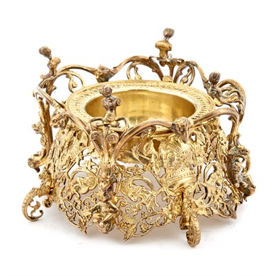 Lot 327 - Set of Four Continental Silver-Gilt Open Salt...