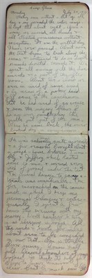 Lot 51 - [CANADA] PERRY, [RAYMOND J.?] Manuscript diary...