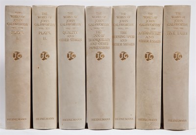 Lot 264 - [BINDINGS] GALSWORTHY, JOHN. Works. London:...