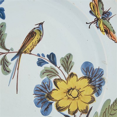 Lot 211 - Two Similar Dutch Delft Polychrome Chargers...