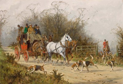 Lot 15 - George Wright British, 1860-1942 Hunting Group...