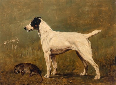 Lot 8 - John Emms British, 1843-1912 The Hunter, 1892...