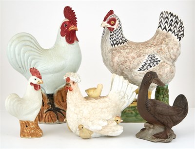 Lot 443 - Miscellaneous Group of Five Ceramic Figures of...