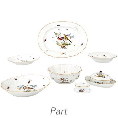 Lot 452 - Assembled Meissen Porcelain Partial Dinner...