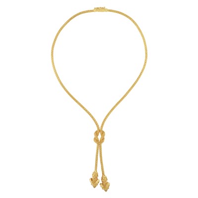 Lot 419 - Gold Ram's Head Necklace, Lalaounis