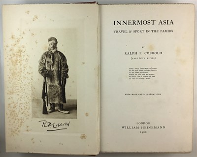 Lot 55 - COBBOLD, RALPH P. Innermost Asia. Travel &...