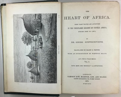 Lot 206 - SCHWEINFURTH, GEORG The Heart of Africa. Three...