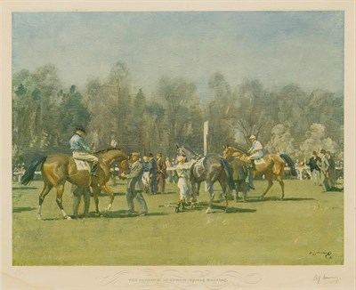 Lot 43 - Sir Alfred Munnings (1878-1959) THE PADDOCK AT...