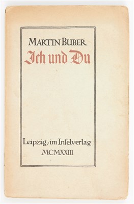 Lot 25 - BUBER, MARTIN Ich Und Du. Leipzig: Insel...