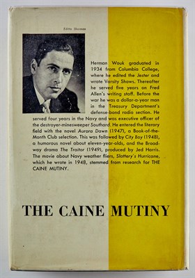 Lot 167 - WOUK, HERMAN The Caine Mutiny. NY: Doubleday,...