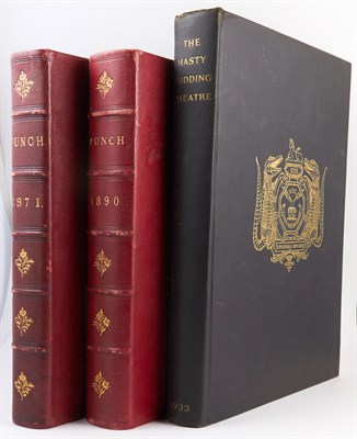 Lot 80 - [HUMOR] Two volumes of Punch, 1871 and 1895....
