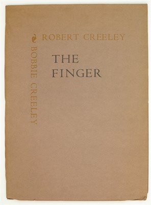 Lot 40 - CREELEY, ROBERT The Finger. Los Angeles: Black...